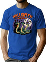 610 Halloween With Snakes And Hat T-Shirt for Men & Women, T-Shirts Graphic Tee - Blue