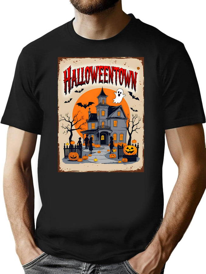 612 Halloweentown T-Shirt for Men & Women, T-Shirts Graphic Tee - Black
