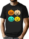 629 Retro Pumpkin T-Shirt Funny Pumpkin Heads Halloween Gift Shirt T-Shirt for Men & Women, T-Shirts Graphic Tee - Black