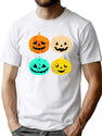 629 Retro Pumpkin T-Shirt Funny Pumpkin Heads Halloween Gift Shirt T-Shirt for Men & Women, T-Shirts Graphic Tee - White