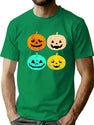 629 Retro Pumpkin T-Shirt Funny Pumpkin Heads Halloween Gift Shirt T-Shirt for Men & Women, T-Shirts Graphic Tee - Green