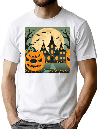 633 Treat Or Trick Mansion T-Shirt for Men & Women, T-Shirts Graphic Tee - Black