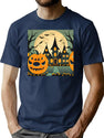 633 Treat Or Trick Mansion T-Shirt for Men & Women, T-Shirts Graphic Tee - Navy