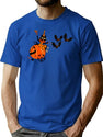 636 Halloween Vintage Carriage T-Shirt for Men & Women, T-Shirts Graphic Tee - Blue
