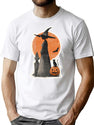 640 Pregnant Witch Halloween Design T-Shirt for Men & Women, T-Shirts Graphic Tee - White