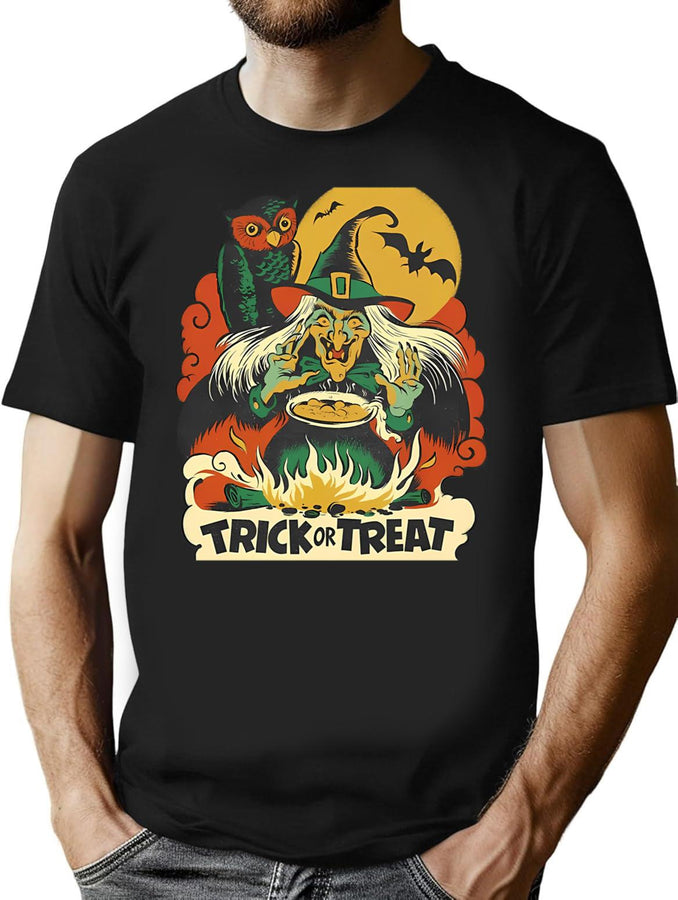 644 Trick Or Treat T-Shirt for Men & Women, T-Shirts Graphic Tee - Black