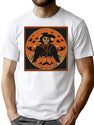 645 Halloween Pumpkin T-Shirt for Men & Women, T-Shirts Graphic Tee - White