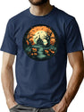 651 Haunted House T-Shirt for Men & Women, T-Shirts Graphic Tee - Navy