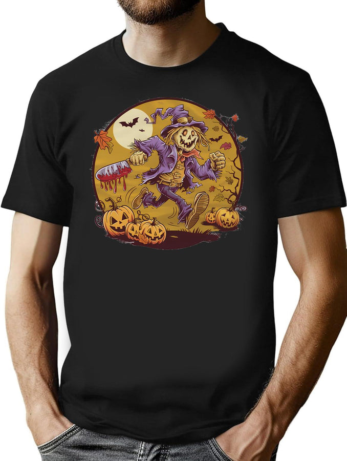 652 Happy Halloween T-Shirt for Men & Women, T-Shirts Graphic Tee - Black