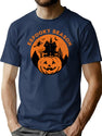 653 Espooky Season Jack O'Lantern T-Shirt T-Shirt for Men & Women, T-Shirts Graphic Tee - Navy