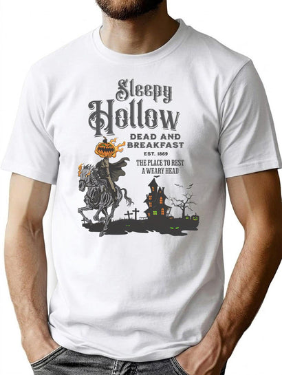 660 Halloween Shirt Sleepy Hollow Shirt Vintage Halloween Shirt Retro Fall Shirt Headless Horseman Vintage Halloween Horror Shirt T-Shirt for Men & Women, T-Shirts Graphic Tee - Black