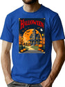 663 Halloween T-Shirt for Men & Women, T-Shirts Graphic Tee - Blue