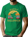 670 Happy Halloween Witch Vintage Retro T-Shirt for Men & Women, T-Shirts Graphic Tee - Green