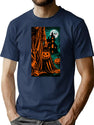 674 Halloween Man T-Shirt for Men & Women, T-Shirts Graphic Tee - Navy