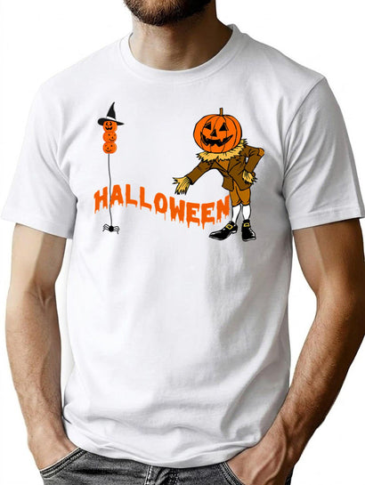681 Happy Halloween Is Coming Cool Vintage T-Shirt for Men & Women, T-Shirts Graphic Tee - Black
