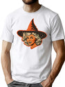 684 Vintage Halloween Witch T-Shirt for Men & Women, T-Shirts Graphic Tee - White