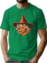 684 Vintage Halloween Witch T-Shirt for Men & Women, T-Shirts Graphic Tee - Green