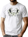 688 Classic Vintage Bat Halloween Line Art Prop T-Shirt for Men & Women, T-Shirts Graphic Tee - White