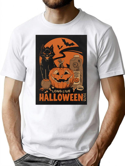 689 Long Live Halloween 1978 T-Shirt for Men & Women, T-Shirts Graphic Tee - Black