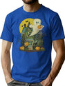 698 Spooky Ghost House 1978 T-Shirt for Men & Women, T-Shirts Graphic Tee - Blue