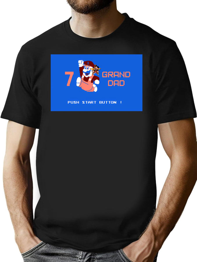 7 Grand Dad Joel Vinesauce Bootleg Graphic T-Shirt - Black