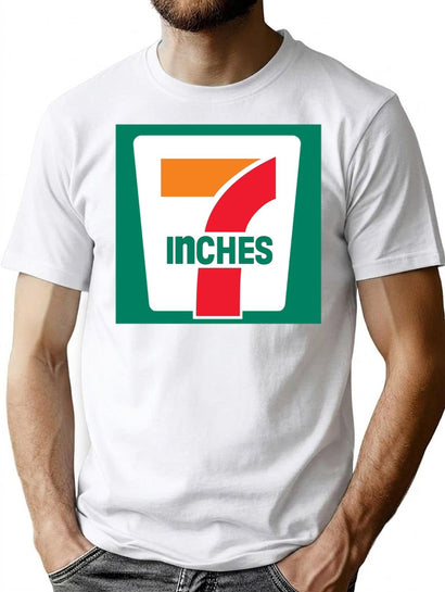 7 Inches Funny 7 11 Parody T-Shirt for Men & Women, T-Shirts Graphic Tee - Black