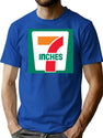 7 Inches Funny 7 11 Parody Premium Heavyweight Cotton T-Shirt - Blue