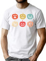 70 Vintage Halloween Pumpkin Funny Retro Gift T-Shirt for Men & Women, T-Shirts Graphic Tee - White