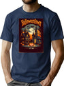701 Retro Halloweentown Est. 1998 Vintage Spooky Pumpkin Scene Tee T-Shirt for Men & Women, T-Shirts Graphic Tee - Navy