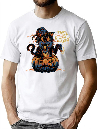 704 Trick Or Treat T-Shirt for Men & Women, T-Shirts Graphic Tee - Black