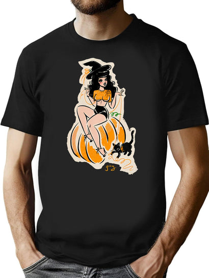 705 Unravelled Witch T-Shirt for Men & Women, T-Shirts Graphic Tee - Black