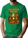 719 Halloween Rocks Raccoon Band Guitar-Playing Raccoon T-Shirt for Men & Women, T-Shirts Graphic Tee - Green