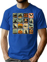 722 Embrace The Spooky Season With Vintage Halloween Designs T-Shirt for Men & Women, T-Shirts Graphic Tee - Blue