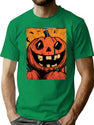 723 Halloween Timeorangepumpkin T-Shirt for Men & Women, T-Shirts Graphic Tee - Green