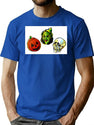 732 Halloween 3 Masks T-Shirt for Men & Women, T-Shirts Graphic Tee - Blue