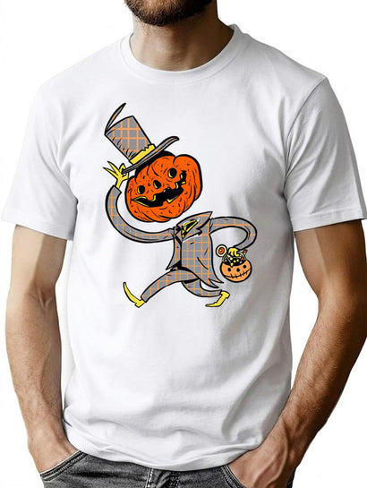736 Good Day Mister Pumpkin Head T-Shirt for Men & Women, T-Shirts Graphic Tee - Black