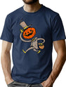 736 Good Day Mister Pumpkin Head T-Shirt for Men & Women, T-Shirts Graphic Tee - Navy