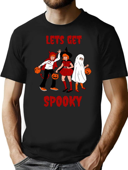 737 Lets Get Spooky T-Shirt for Men & Women, T-Shirts Graphic Tee - Black