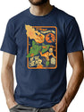 743 It'S The Most Wonderful Time Of The Year Halloween Vintagehappy Halloween Merry Christmas T-Shirt for Men & Women, T-Shirts Graphic Tee - Navy