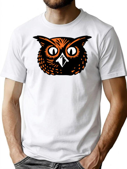 746 Vintage Halloween - Owl T-Shirt for Men & Women, T-Shirts Graphic Tee - Black