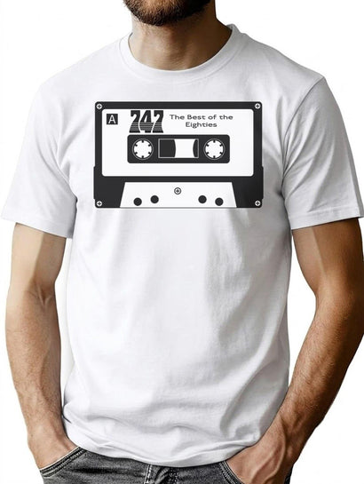 747 Bootleg Cassette Tape V1 Bootleg Graphic T-Shirt - Black