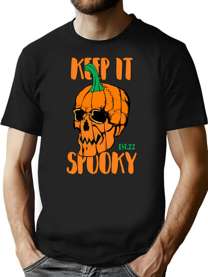 747 Keep It Spooky T-Shirt for Men & Women, T-Shirts Graphic Tee - Black