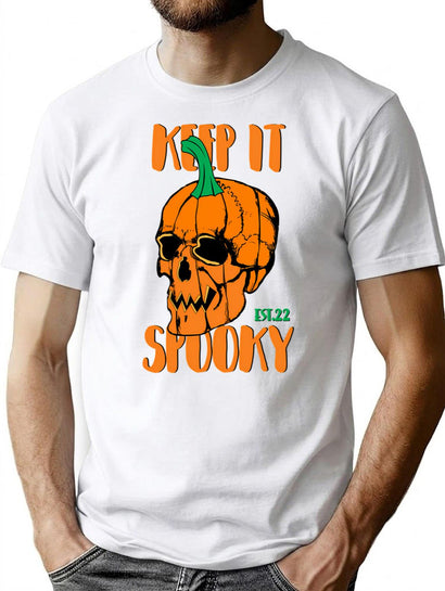 747 Keep It Spooky T-Shirt for Men & Women, T-Shirts Graphic Tee - Black