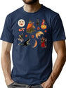 748 Whimsigoth Halloween Pack T-Shirt for Men & Women, T-Shirts Graphic Tee - Navy