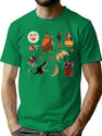 748 Whimsigoth Halloween Pack T-Shirt for Men & Women, T-Shirts Graphic Tee - Green
