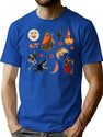 748 Whimsigoth Halloween Pack T-Shirt for Men & Women, T-Shirts Graphic Tee - Blue