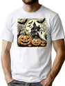 75 Retro Halloween Spooky Art T-Shirt for Men & Women, T-Shirts Graphic Tee - White