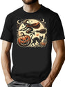 755 Retro Halloween Vibes T-Shirt for Men & Women, T-Shirts Graphic Tee - Black
