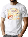 755 Retro Halloween Vibes T-Shirt for Men & Women, T-Shirts Graphic Tee - White