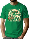 755 Retro Halloween Vibes T-Shirt for Men & Women, T-Shirts Graphic Tee - Green